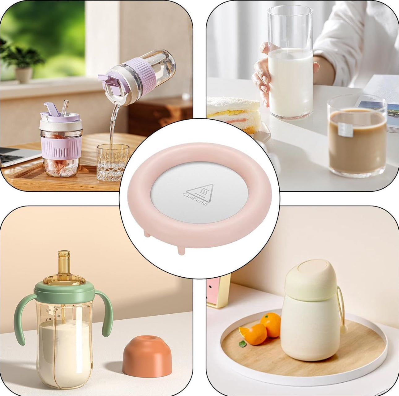 Coffee Mug Warmer for Desk - Intelligent USB Mug Warmer Coaster Warm Cup Pad