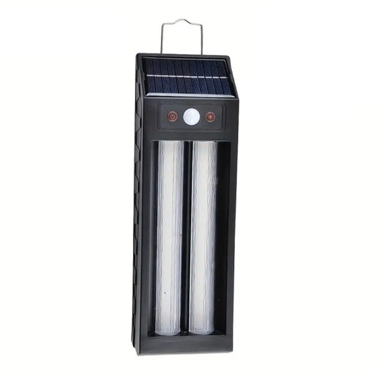 MTech Solar Powered Sensor Double Wall Light With Hanging Hook 1200mah Battery 18W 2pc