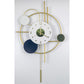 Elegant Wall Clock BF404 K146, Analog 60 x 48 cm,Metal, With Pendulum, Gold/Navy