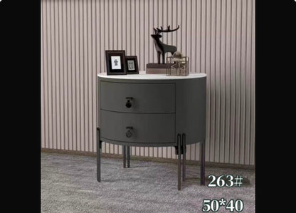 MFurn Modern 2-Drawer Nightstand, Storage Bedside Table for Bedroom, Living Room-Various Colours
