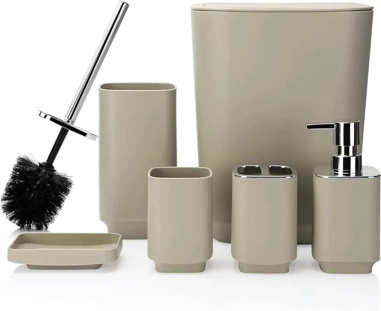 Luxury Bathroom Set - 6pc Various Colours Available