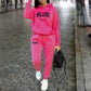 Women’s Tracksuit Set Hoodie + Pants MILANO Print Autumn Winter Outfit-Various Colours