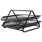 Metal Mesh Document Sliding Tray Organiser - Black Various Options