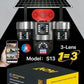 MHome Smart Solar Security Camera 3 Lens 6K