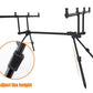 Pro Adjustable Carp Fishing 4-Rod Pod With Bag