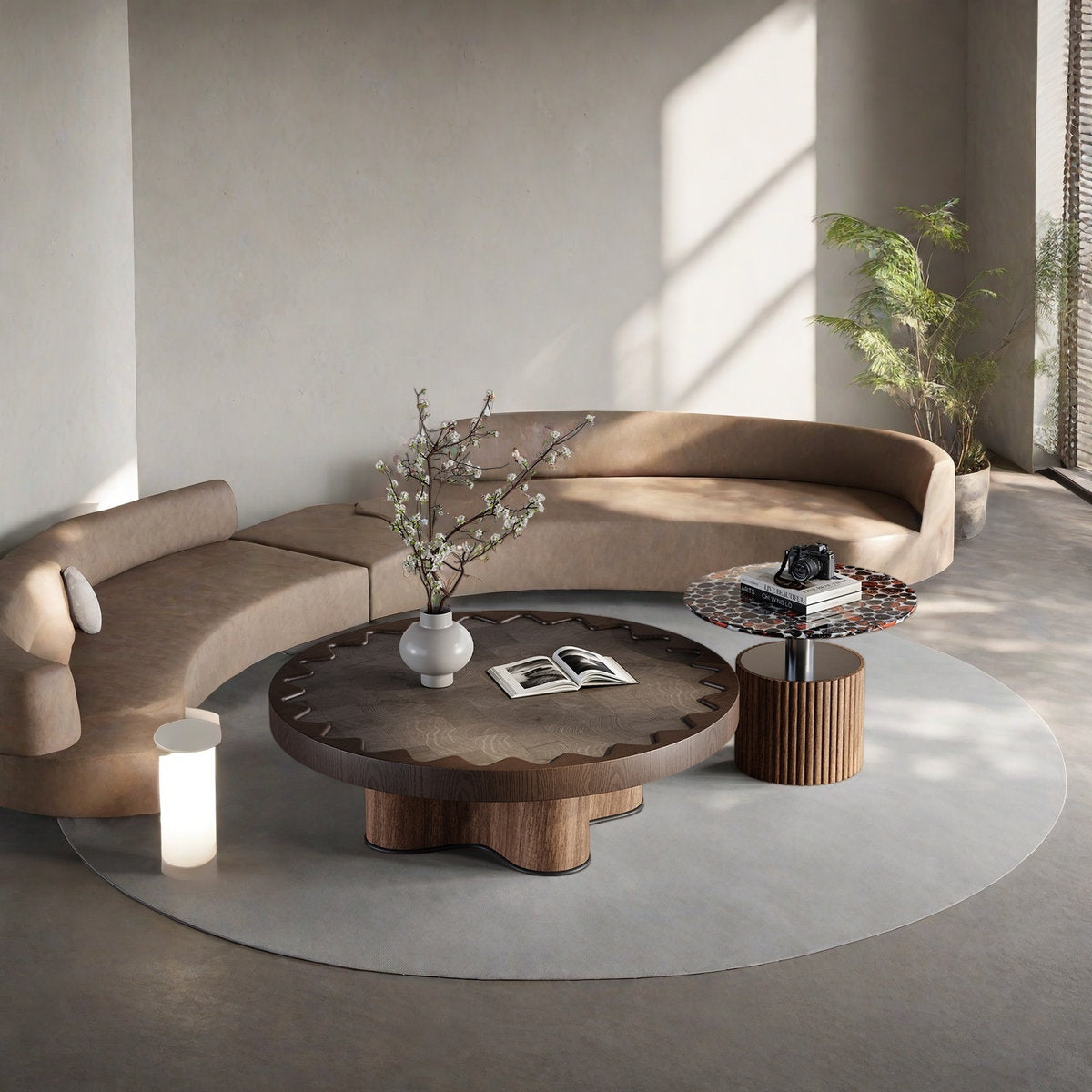 MFURN Simpson Mid-century Creative Coffee Table Set 2pc