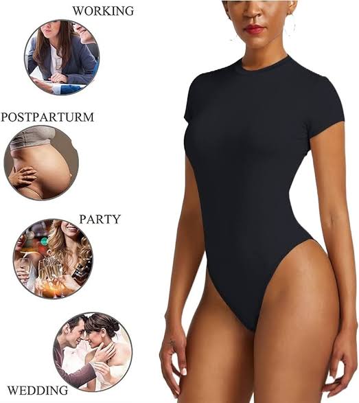 Ladies Shortsleeved Bodysuits-Various Colours