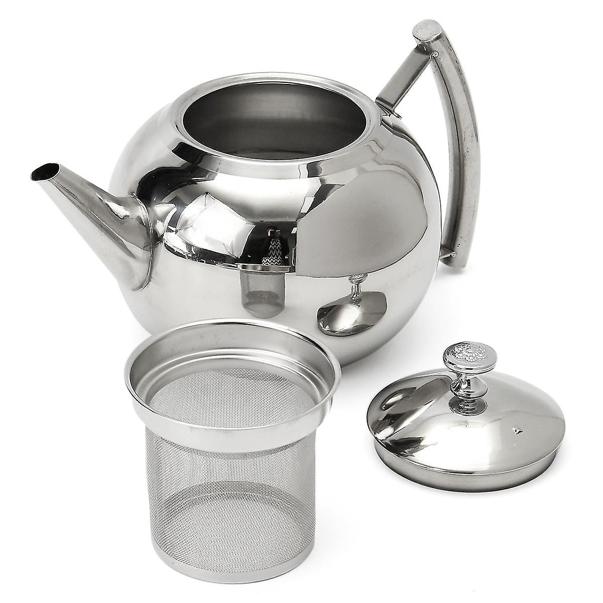 Stainless Steel Pearl Pot, 1.5 Liter Teapot, Coffee Pot, Coffee And Tea Filter, Infuser, Home Kitchen