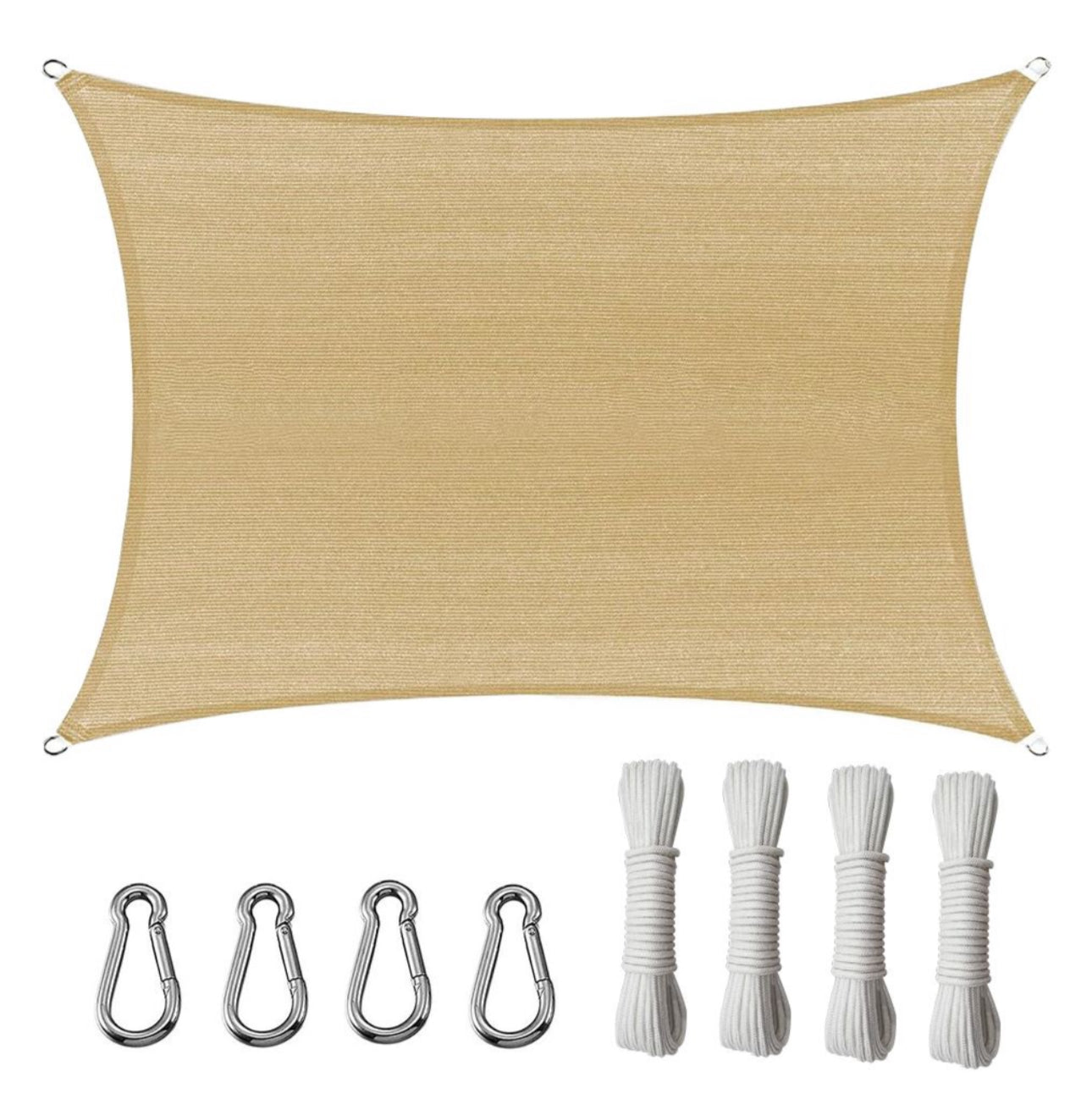 MHome Sun Shade Sail Square/Rectangular,UV Block Sunshade Canopy-Various Options