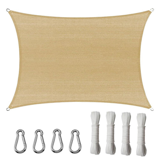 MHome Sun Shade Sail Square/Rectangular,UV Block Sunshade Canopy-Various Options