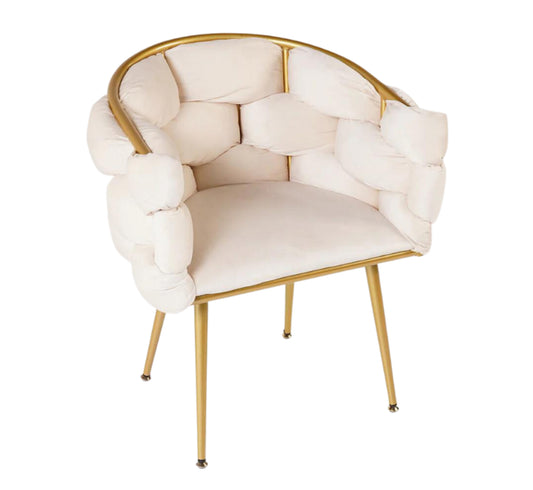 Elegant Cream Dining Chair