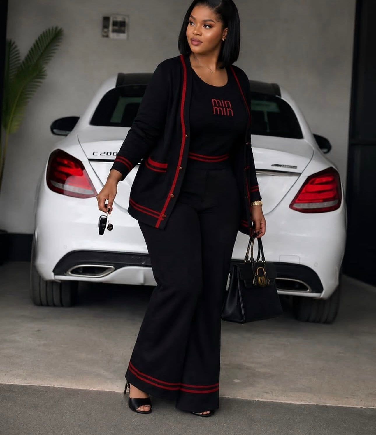 Ladies Trendy Knitted Tracksuit 3pc -Various Colours