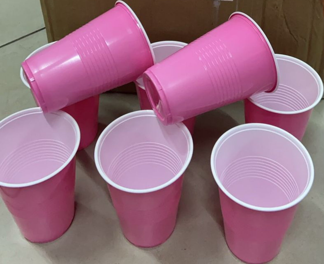 Reusable Plastic Party Cups Various Colours x 50pc