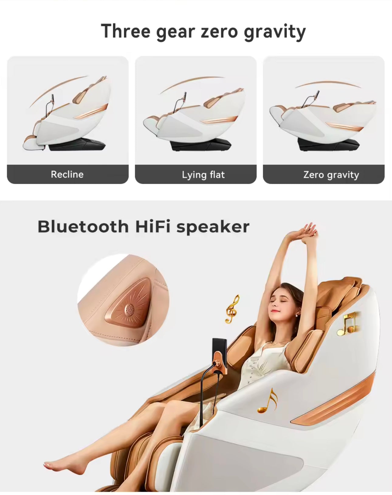 Professional Massage Best Zero Gravity Human Touch Stretch 4D Track Latest Electronic Massage Chair Body Massager Only Available On PreOrder.