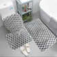 Bathroom Mat Set 3pc - Various Colours