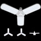 MTech 3 Leaf Garage ,Adjustable E27 Fan Blade LED Light Bulb Ceiling Light