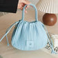 Women's Handbag Pleated Bucket Bag Crossbody Bag Soft Drawstring Handbag-Various Colours