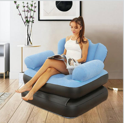 MHome Inflatable Sofa - Inflatable Sofa - Multifunctional 5-in-1 Inflatable Sofa with L-shaped-Various Colours