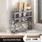 MHome Wall-Mounted Multifunctional Kitchen Knife & Pot Lid Rack