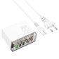 Network Charging Station Hoco N36 Fuerza PD 3USB/3Type-C 65W (white)