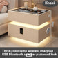 Nordic style smart bedside cabinets with wireless charging, Bluetooth speaker, LED strip, and secure password lock drawer-Available In Various Colours PreOrder Sales Now Available!