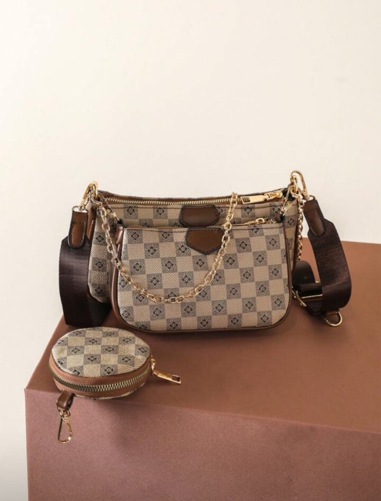 Ladies Fashionable Crossbody Bag Set 2pc