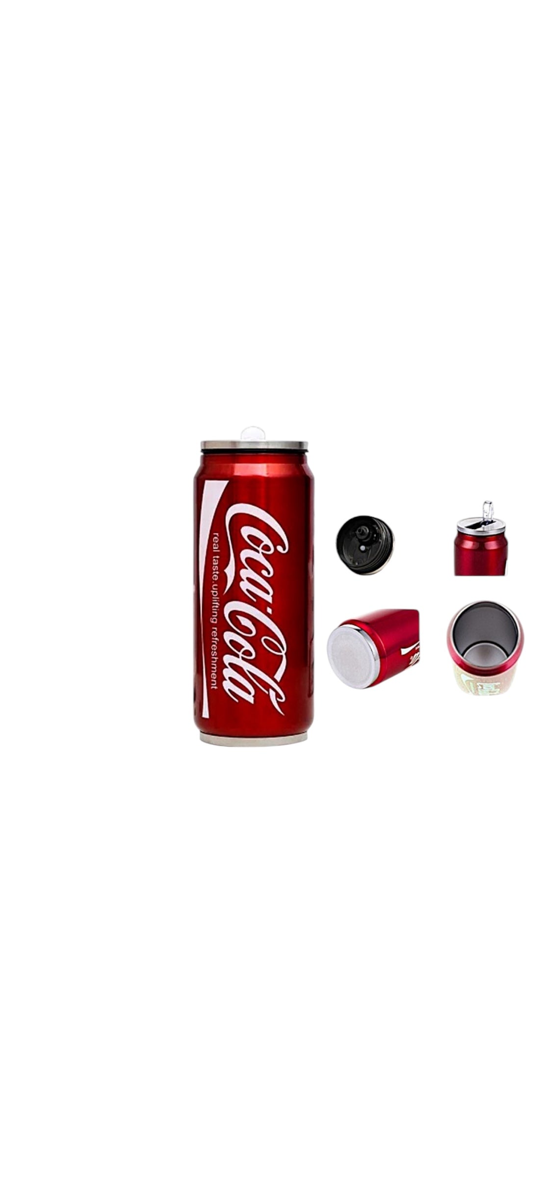 Stainless Steel Coca Cola Vacuum Flask- Red