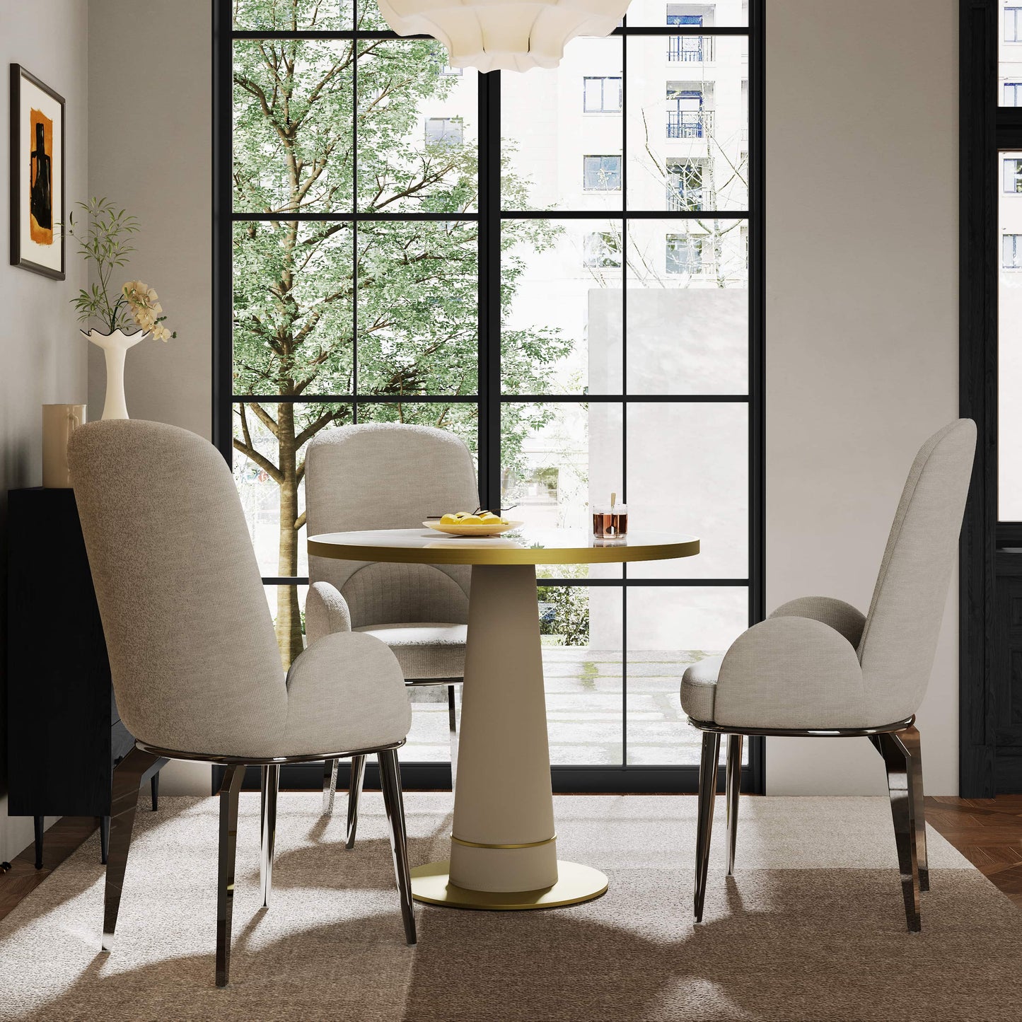 MFURN Travertine Side Tabel
