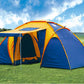 MHome 4–6 Man Waterproof 2-Room Camping Tent with Porch & Carry Bag
