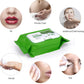 ALOE Soft Cotton Wet Wipes Facial Cleansing Towel, Mild, Moisturizing, Emollient, Non-woven Makeup Cotton Pads Lint Free Face Eye Lip Nail Polish Remover Cosmetic Pads, 30pc/bag