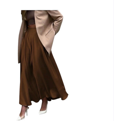 Ladies High Waisted Maxi Skirt-Various Colours