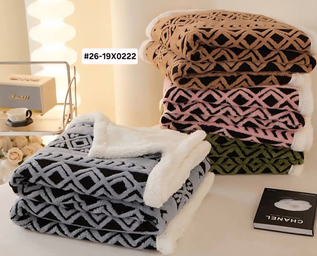 MHome Premium Winter Blankets Queen- Various Colours