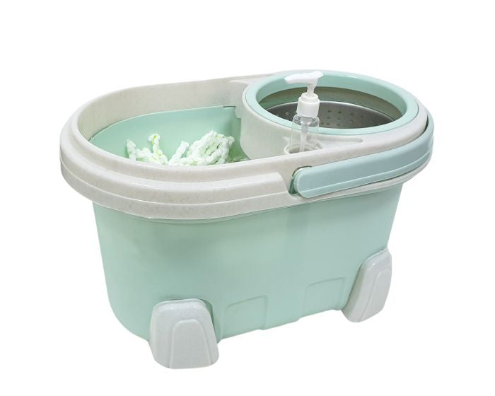Spin Mop Bucket Set Spinning Stainless Steel