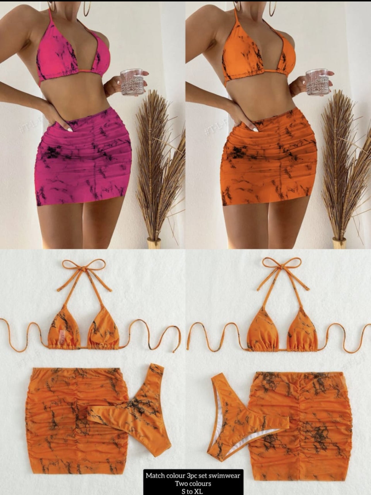 Sexy Ladies Swimsuits 3pc