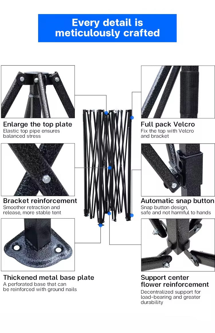 MHome Outdoor Folding PopUp Gazebo 3x4.5M - Various Colours