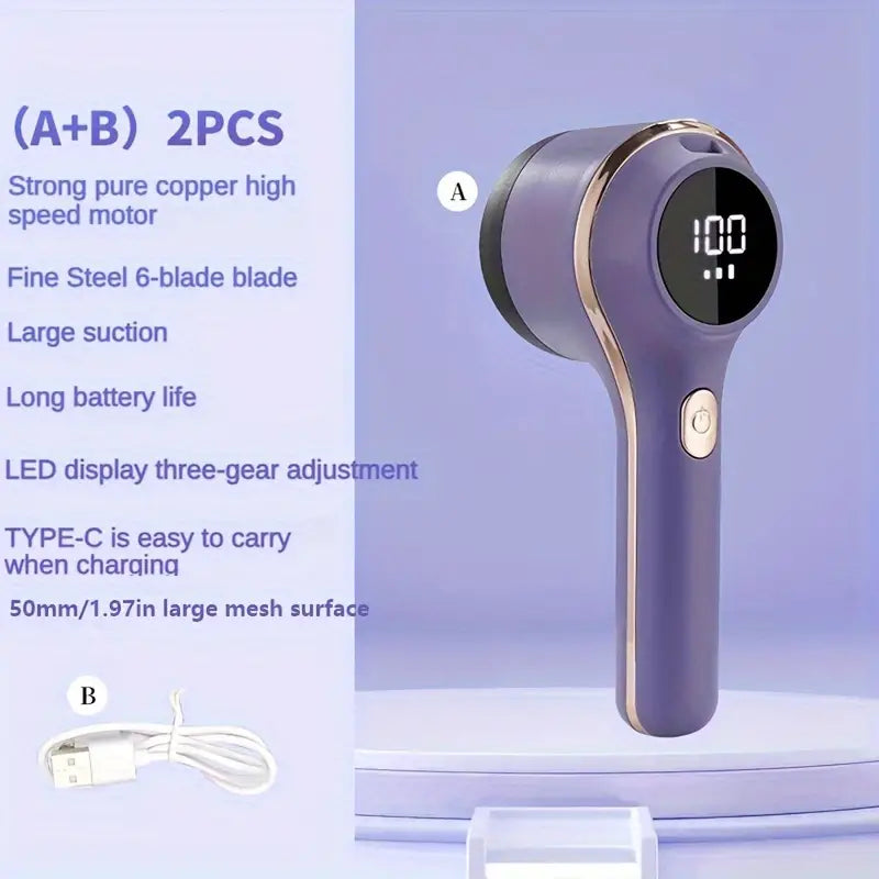 Electric Lint Remover, USB Rechargeable , Power Lint Shaver, LED Display