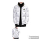 Coat Men Winter White Duck Down Metal Zipper Waterproof High Quality Jacket-Available White & Green