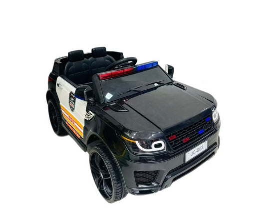 MTech Kids 12V Electric Police Car – Ride-On Toy with Dual Drive & Lights