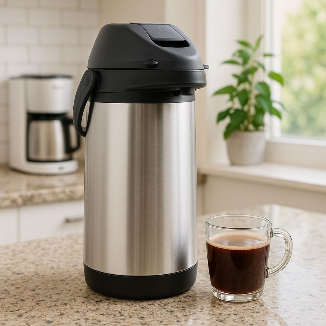 MHome Stainless Steel Pump Thermo Flask