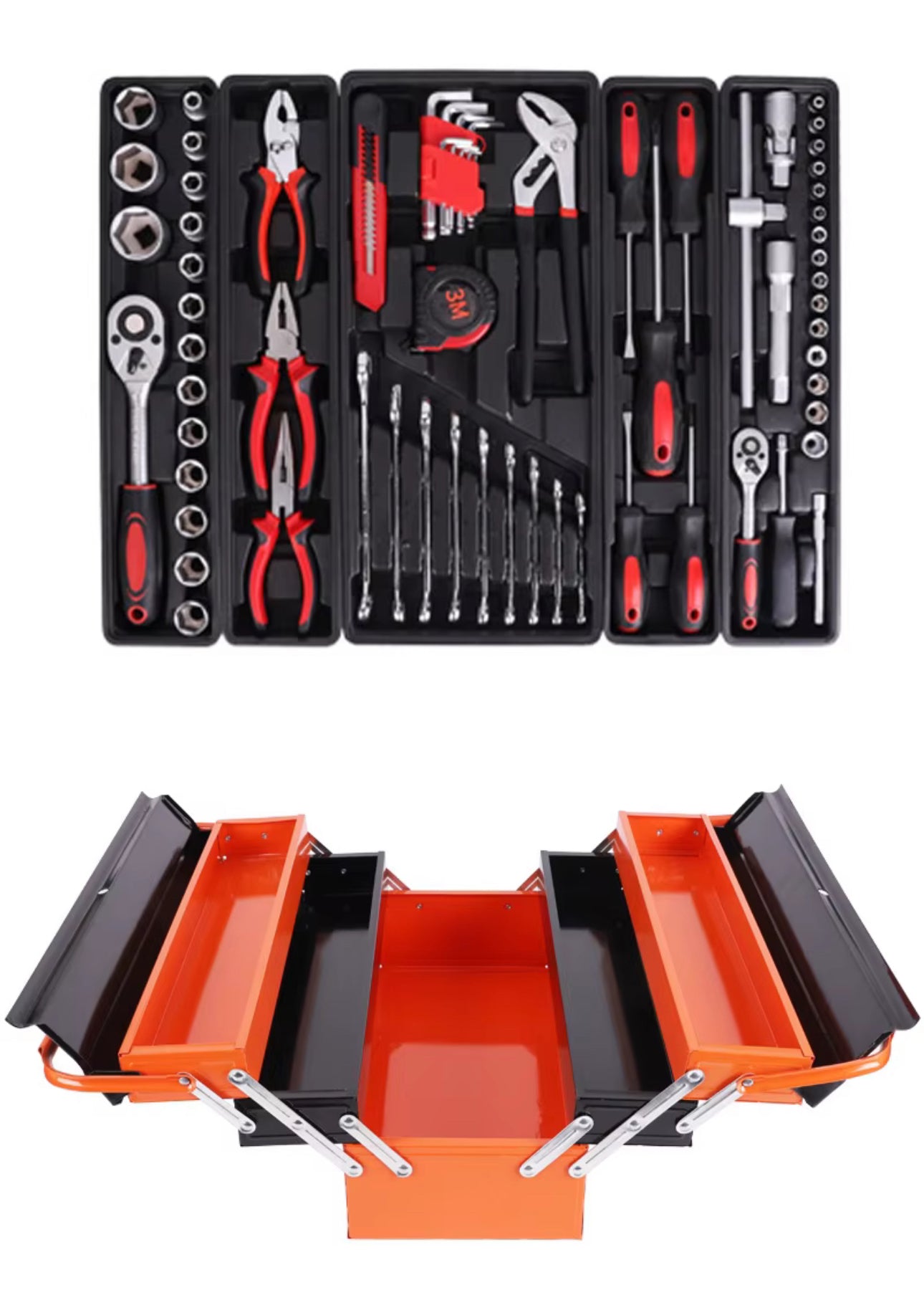 Tool Kit With Cantilever Metal Box 85pc Set