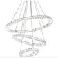 Crystal Chandelier Light Three Rings