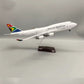 South African Airways Boeing 747-300 ZS-SAK Airplane Model 45cm - 1:150 Resin/Metal Alloy Mould Jet with Display Stand