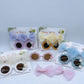 Retro Baby Sunglasses With Hair Band Set Girls Kids Children Cute Cool Toy Shade Glasses Bows Headband for 0-3 Years Hair Accessories