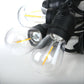 MTech Lighting 10 LED Festoon Vintage Bulb String Lights - 5m Solar Panel