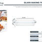Eotia Borosilicate Rectangular Baking Dish-Various Sizes