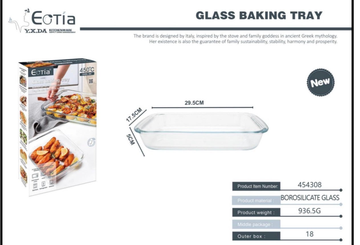 Eotia Borosilicate Rectangular Baking Dish-Various Sizes