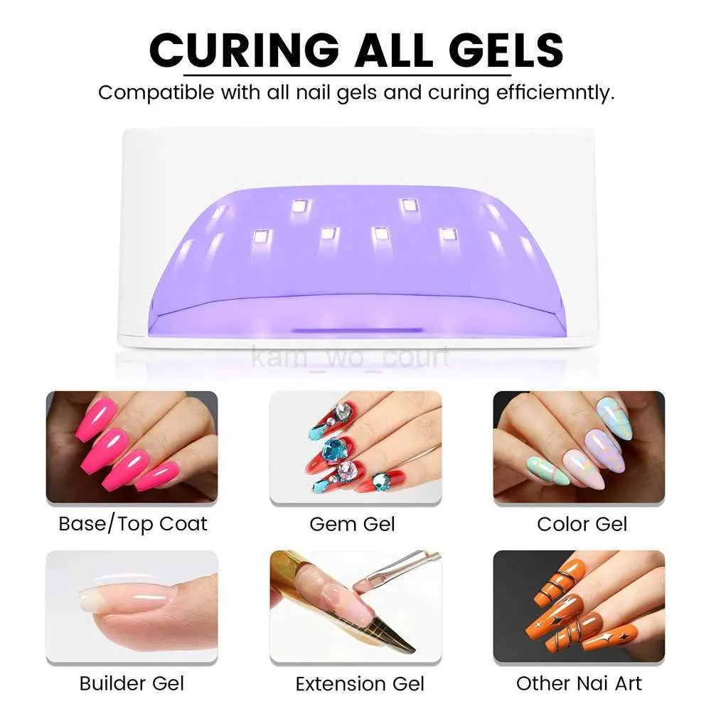 Sun Professional Rechargeable UV LED Nail Lamp Cordless UV Light for Gel Nail Machine S10