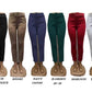 Ladies High Waisted Formal Ankle Trousers-Various Colours