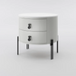 MFURN Modern 2-Drawer Nightstand, Storage Bedside Table for Bedroom, Living Room-Various Colours