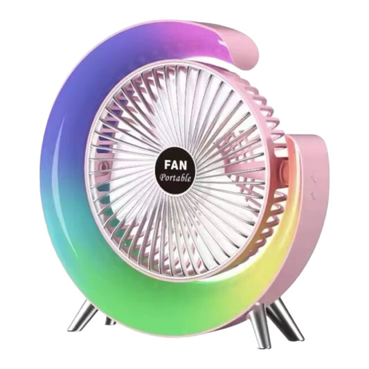 G Shaped Multi-Coloured Desk Fan USB Powered-Various Colours